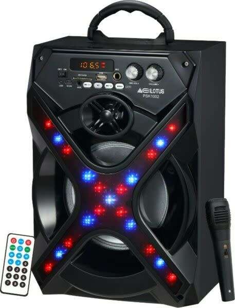 DEMO Unit - Portable Bluetooth Karaoke/Presentation Speaker - includes X1 Wired Mic
