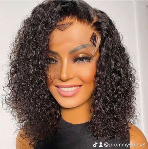 3part(4x4) curly wig 14inch