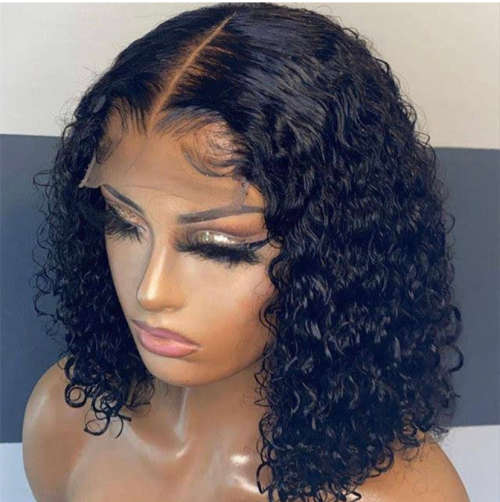3part(4x4) curly wig 14inch