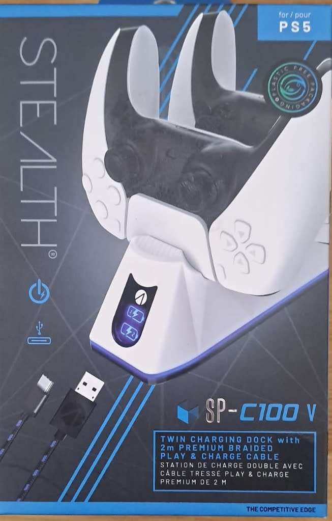 PS5 Twin Charge Dock Stealth SP-C100 V Brand New