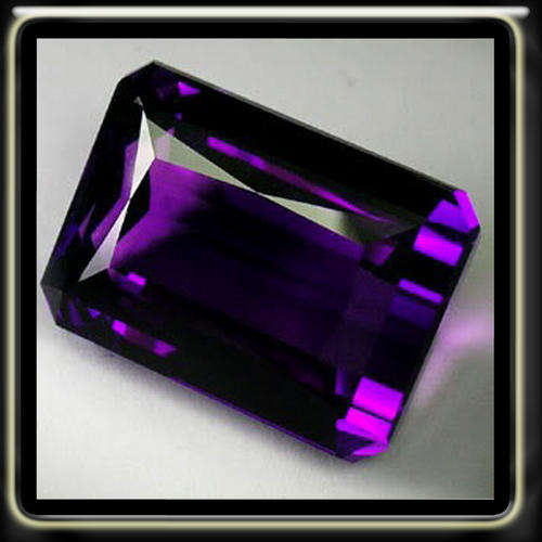 19.05CT AWESOME DEEP PURPLE OCTAGON POLISHED AMETHYST GEMSTONE
