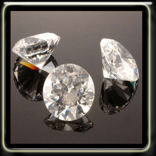 1.90CT A PRECISION BRILLIANT ROUND DIAMOND TOP -D  SIMULANT POLISHED