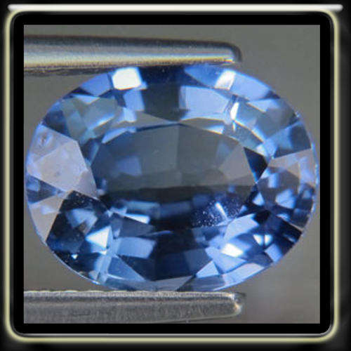 3.30CT VIVID CEYLON BLUE BLAZING SAPPHIRE [VVS] - TOP CLARITY OVAL COLOUR ENHANCED GEM