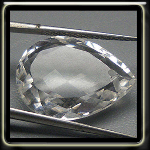 10.12CT UNBELIEVABLE FACETED CRYSTAL QUARTZ PEAR SHAPE FANTASTIC LOOSE GEMSTONE