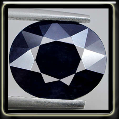 21.20CT NATURAL DEEP BLUE SAPPHIRE - MADAGASCAR MODERN OPAQUE OVAL (L.G HEAT)