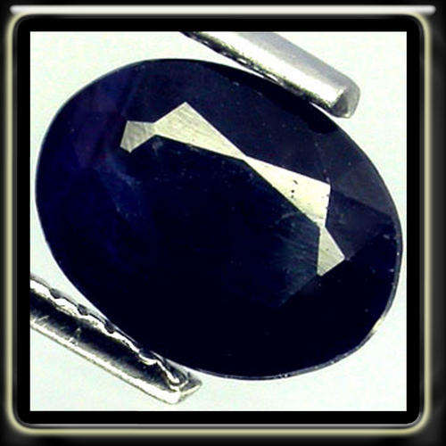 PRESTINE NATURAL 1.24CT MIDNIGHT BLUE SAPPHIRE OVAL POLISHED GEMSTONE