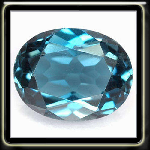 EXCLUSIVE 15.35CT LONDON BLUE TOPAZ IN A OVAL GEMSTONE WITH BEAUTIFULL LUSTRE