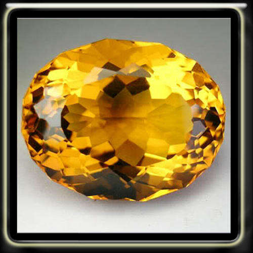 DELIGHTFULL 26.50CT AWESOME YELLOW GOLD CITRINE BEAUTIFULLY POLISHED IN A MIXED OVAL