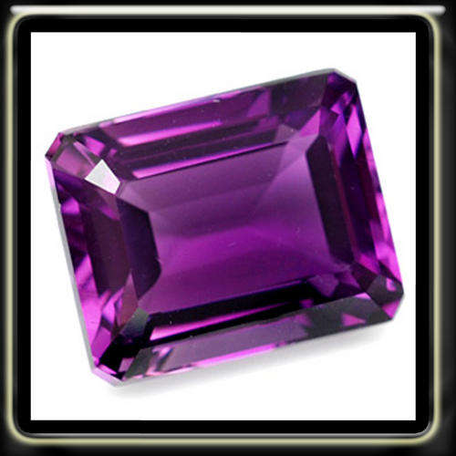 RADIANT 6.20CT RICH PURPLE AMETHYST CUT IN  A PERFECT OCTAGON, BEAUTIFULLY POLISHED
