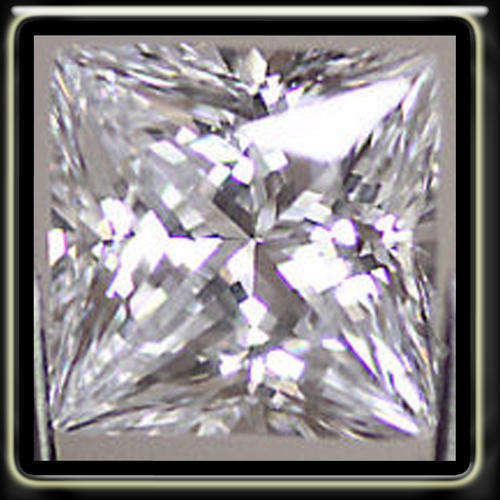 STRIKING 2.01CT TOP WHITE BRILLIANT DIAMOND SIMULANT, A POLISHED PRINCESS