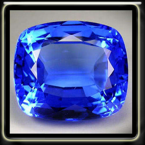 LOVELY 23.80CT AMAZING TANZANITE BLUE NATURAL QUARTZ IN A STUNNING CUSHION SHAPE