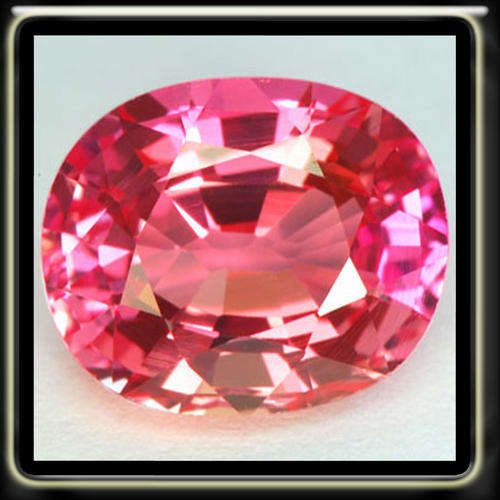 ROMANTIC 2.54CT ORANGEY PINK PADPARADSCHA SAPPHIRE POLISHED IN A MODERN OVAL