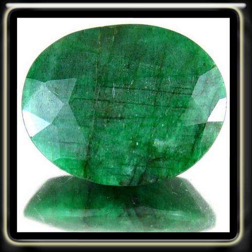 4.00CT MUSO GREEN GENUINE NATURAL UNTREATED OVAL EMERALD FROM COLUMBIA