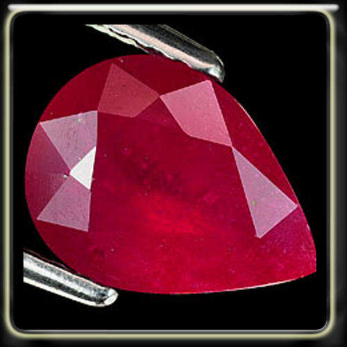 DESIRABLE 2.32CT PURPLISH RED RUBY MASTERFULLY CUT IN A PEAR, BEAUTIFULLY POLISHED