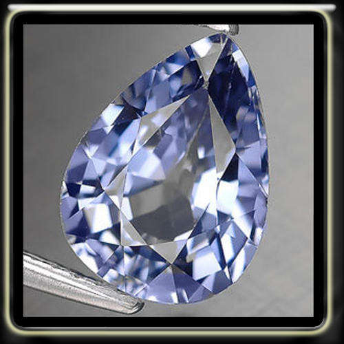 3.92CT ENTICING AMAZING CEYLON BLUE SAPPHIRE POLISHED IN A PEAR GEMSTONE