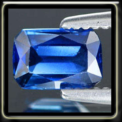 0.56CT UNHEATED NATURAL ROYAL BLUE SAPPHIRE, AN ASCHER OCTAGON POLISHED GEMSTONE