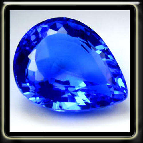 GRACIOUS 17.60CT AMAZING TANZANITE BLUE COLOURED QUARTZ POLISHED IN A PERFECT PEAR