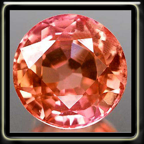 1.35CT CALIBRATED ROUND BRILLIANT INTENSE FANCY PADPARADSCHA SAPPHIRE.