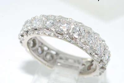 R80000 2.29CT ROUND CUT ETERNITY DIAMOND WEDDING BAND