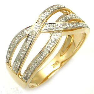 R21900 - NATURAL DIAMOND 9K SOLID YELLOW GOLD RING **CERTIFICATE INCLUDED**