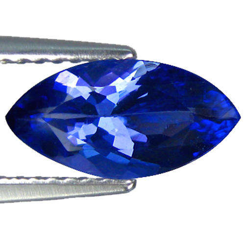 1.39CT SENSATIONAL FIRE NATURAL PURPLE BLUE TANZANITE