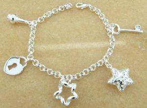 ***PRETTY*** sterling silver charm bracelet