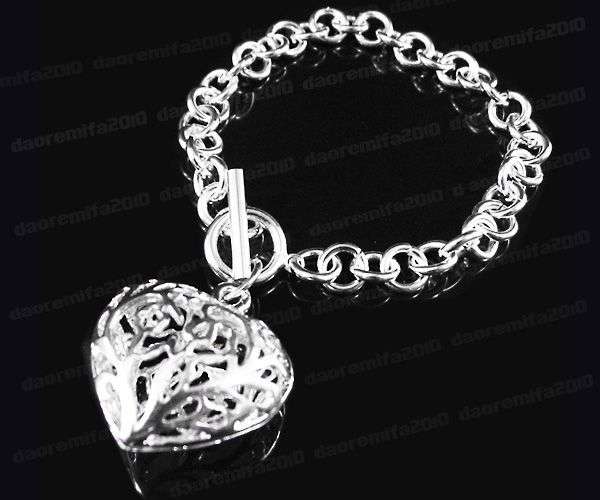 ***UNIQUE*** sterling silver heart bracelet