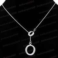 ***PRETTY***925 silver chain with "double O" pendant ***PERFECT CHRISTMAS GIFT