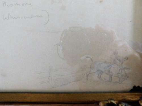 Three vintage prints in pretty gilded frames