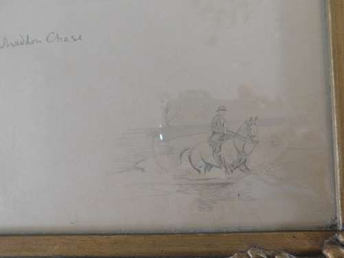 Three vintage prints in pretty gilded frames