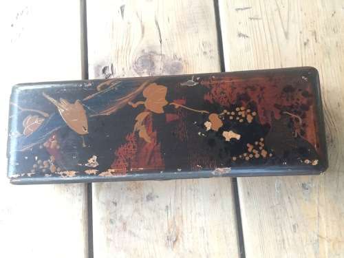 Chinese Lacquer hinged painted box