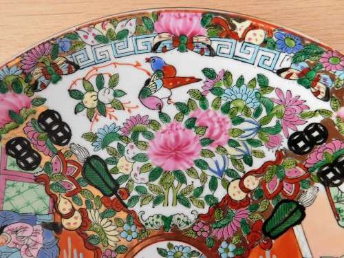 Large famille rose plate/ charger