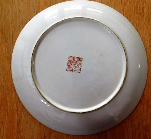 Large famille rose plate/ charger