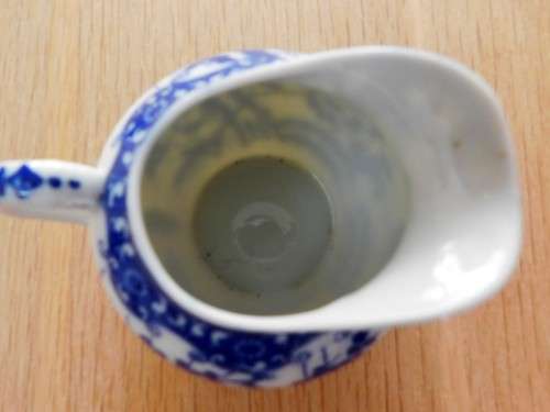 Oriental blue and white eggshell milk jug