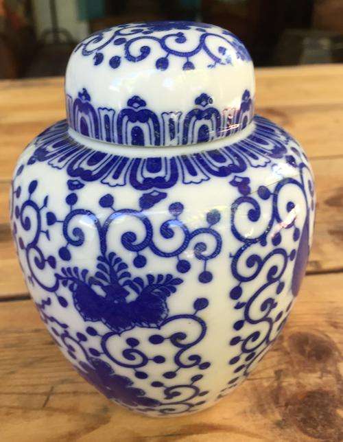 Chinese Blue and white ginger jar