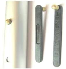 SPRING CLIP 4 TENT POLES (PLASTIC BRASS)