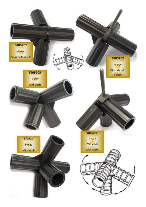 Flexi Tent Pole Connector (3 arm)