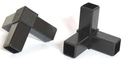 25mm Sq Tube connector 3 leg Elbow Angle