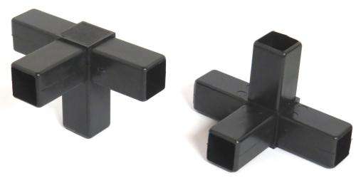 25mm Sq Tube connector 4 leg Elbow Angle
