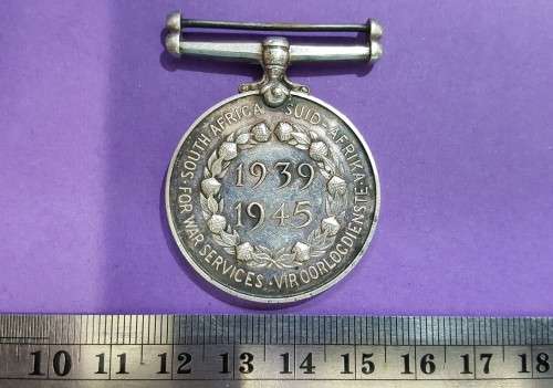 1939 - 1945 South Africa Medal for War Services