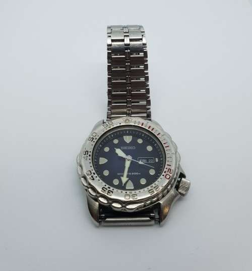 Seiko Divers watch - 200m - 7N36-6A40 - sapphlex crystal - WORKING