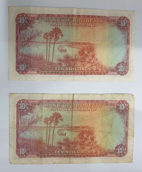 Bank of Rhodesia and Nyasaland - 1961 Notes (3)