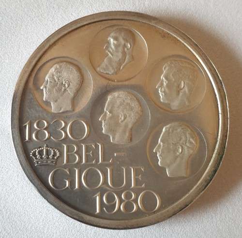 Belgium 500F - 150th Anniversary of Independance - silver