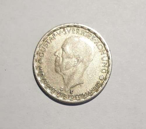 SWEDEN - silver coin: 1949 1 Krona