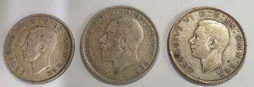 1932, 1939, 1941 British coins (3 coins, 1 lot)
