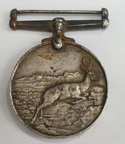 WW2 Silver Africa Service Medal awarded to C320019 E.A.Bosch