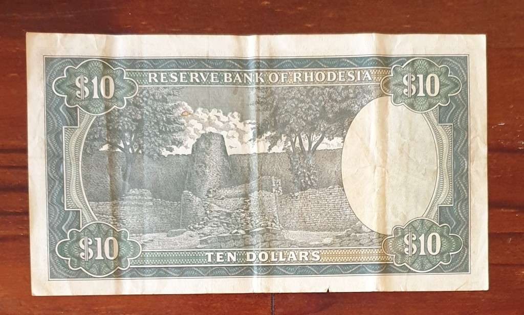 RHODESIA $10 NOTE