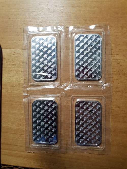 4 x 1 Oz sealed Sunshine Mint 999 Silver Bars! 1 bid for all 4!