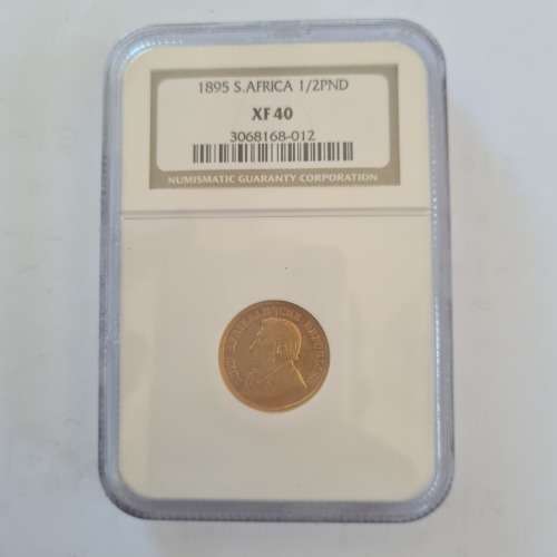 1895 ZAR Gold half pond - NGC graded- XF40 - Valuable key date