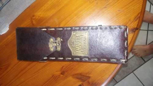 LEATHER AMARULA BOTTLE HOLDER